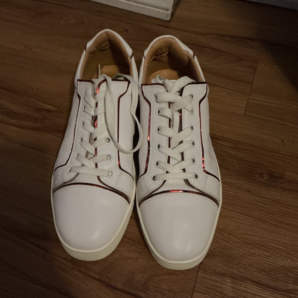 Christian Louboutin White Leather Sneakers